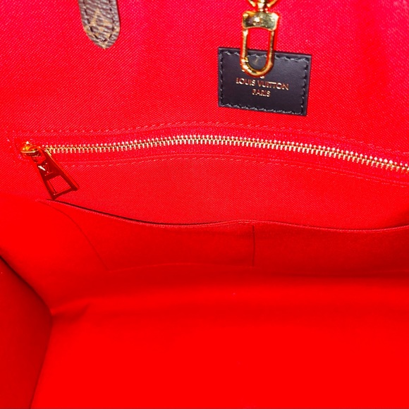 Authentic Louis Vuitton On The Go GM Tote in Reverse Monogram Canvas - Picture 13 of 16